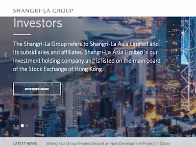 Shangri La Group corporate website - JLoh Communications | www.…