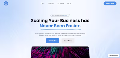 Framer Website Design- Business Management