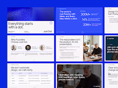 Just Dot – Minimalist Pitch Deck Template