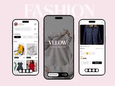 Fashion Mobile App Design