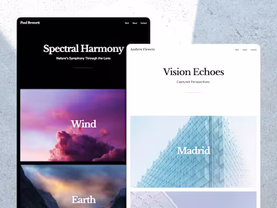 Echoes – Framer Portfolio Template