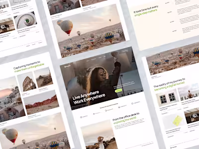 Digital Nomad Landing Page