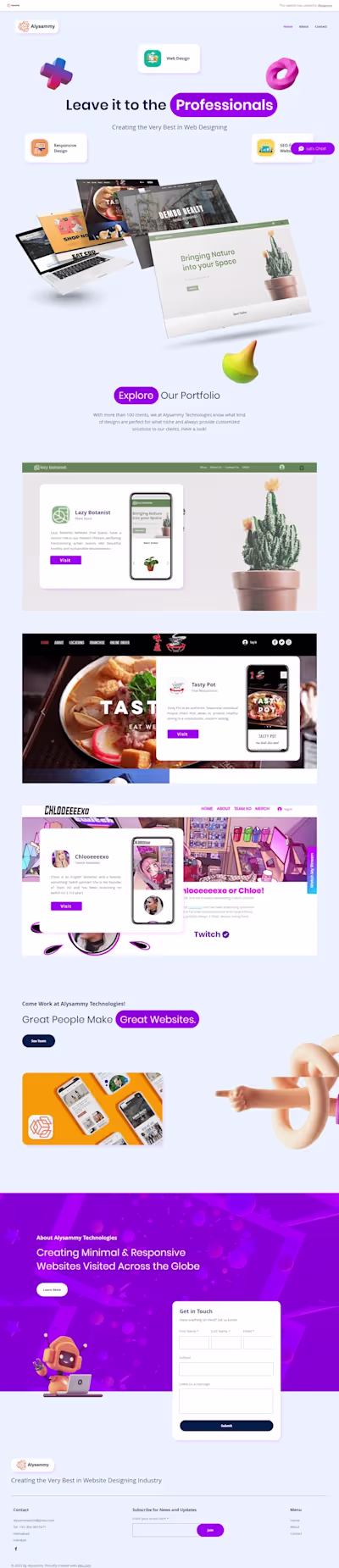Shopify Website Alysammy