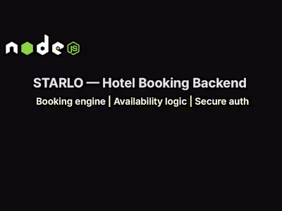 Starlo Hotel Booking API Development