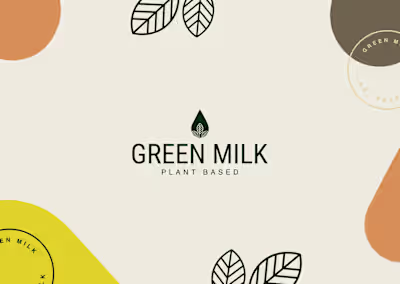 Green Milk - Plant Based Milk : Branding + Label Design
