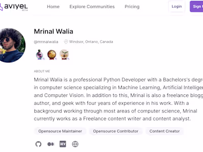 Contributing Writer at Aviyel