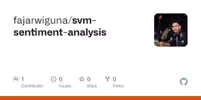 Sentiment Analysis using SVM
