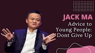 Jack Ma's Advice to Young People  - Don't Give Up - YouTube