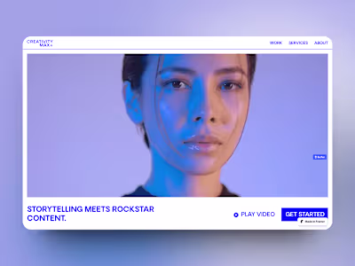 Creativity Max - Landing Page Development | Framer