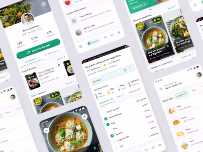 Food Recipes App Design
