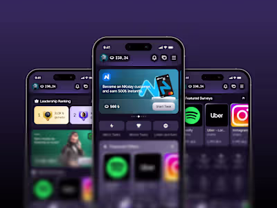 Kiqro Earning App Mobile App UI/UX Design Case