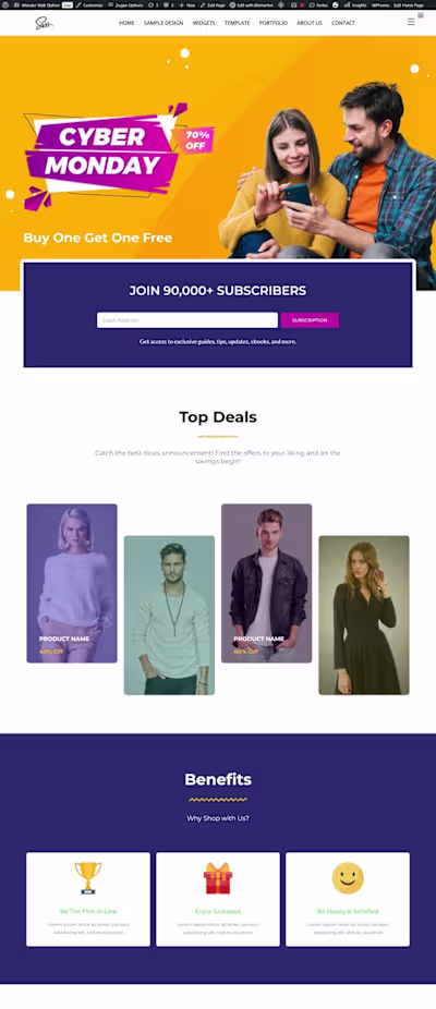 Wordpress Website Sample
