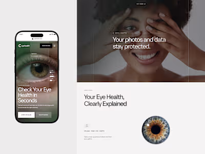 Eyehealth - AI Website Design