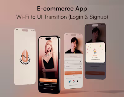 Login/Signup UI UX Design