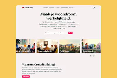 Webflow platform for CrowdBuilding