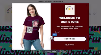 Klaviyo pop-up form and flows integration to Shopify store