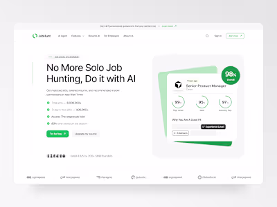 AI Job Finding Website -JobHunt