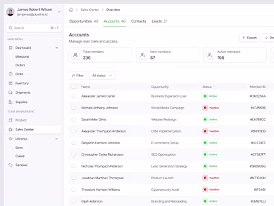 SaaS Dashboard UI