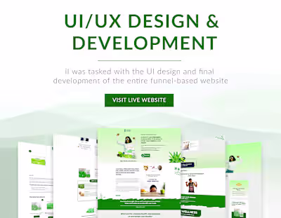 Full stack web development for nutrition provider on Behance