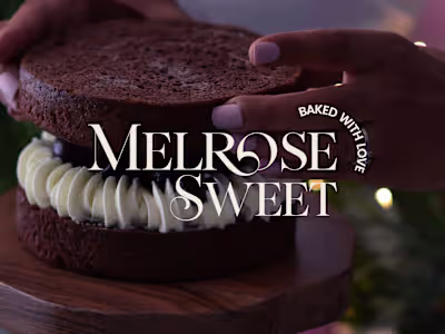 Brand Identity Design for "Melrose Sweet" a Cloud Desert Shop