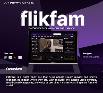 WATCH PARTY SITE UX CASE STUDY