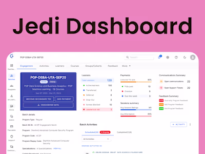 Jedi Dashboard for LMS Efficiency