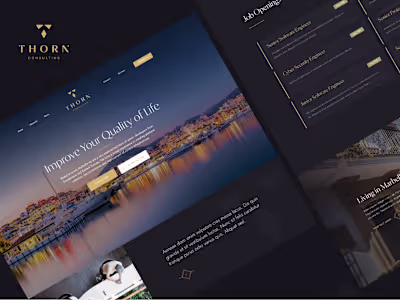 Website Design for Thorn Consulting