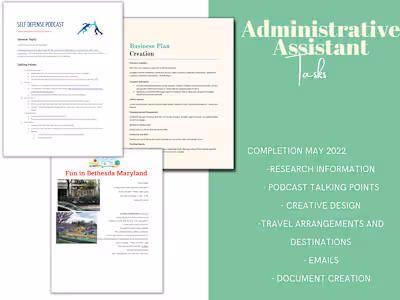 Administrative Assistant Tasks