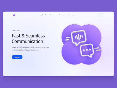 Website design for modern startup