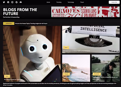 AI Integrated Blog Website With Prisma & Tiptap