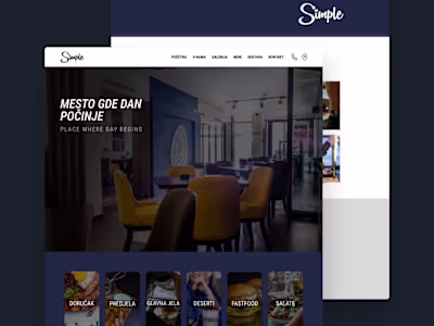 Simple Restaurant Website