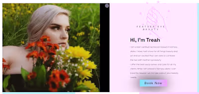 Web Design-Feather Eye Beauty