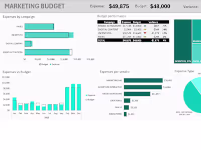 From Chaos to Clarity: MARKETING BUDGET ROI DASHBOARD📊 The ...