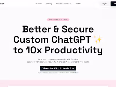 Tidychat - Better & Budget Custom ChatGPT to 10x Productivity