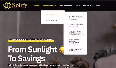 Solify.ca Website Design