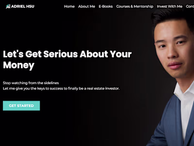 Kajabi Website Design for Adriel Hsu
