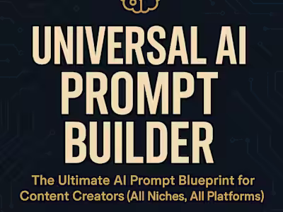 Universal AI Prompt Builder for Creators & Freelancers