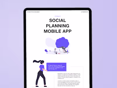 Social Planning App Case Study