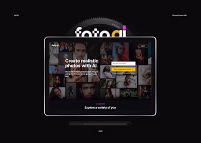FotoAI - AI Powered Photo Generator UI/UX :: Behance