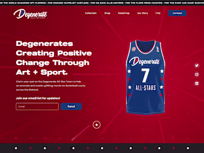 Degenerate All Stars - Brand & Website Design