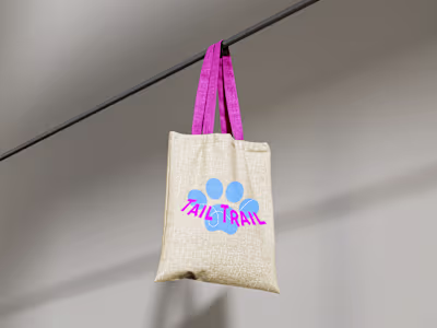 Logo Design for TailTrail walking dog app and merch