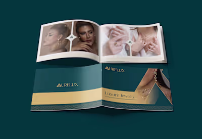 Luxury Jewelry Company Profile Design. What do you think abo...