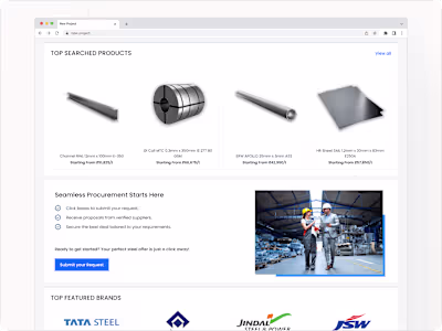 A B2B Steel Procurement Platform