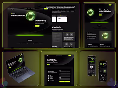 Modern Marketing Website | Figma Design + Webflow Development