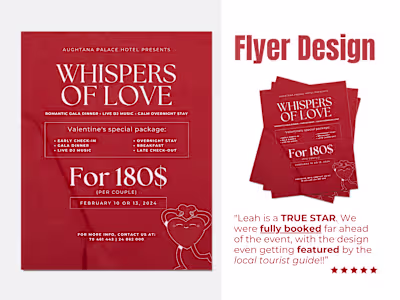 Valentine Themed Event Flyer Design