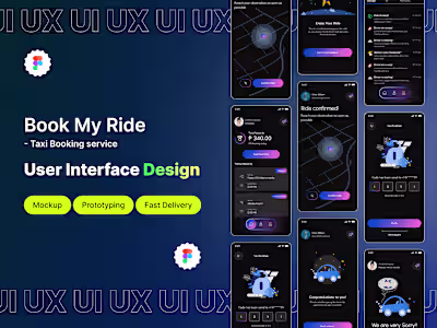 BMR-Taxi booking app UI UX
