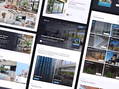 Hawaii Architectural Sales | Website development