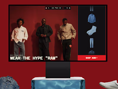 RAWLINE - Hype Clothing E-Commerce Framer Template