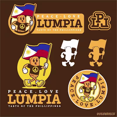 Fun logo for Lumpia food truck