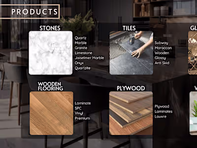 Brochure for an interior design company
